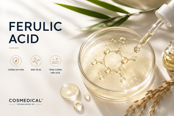 Ferulic Acid là gì? Vì sao Ferulic Acid thường được kết hợp với Vitamin C và Vitamin E?