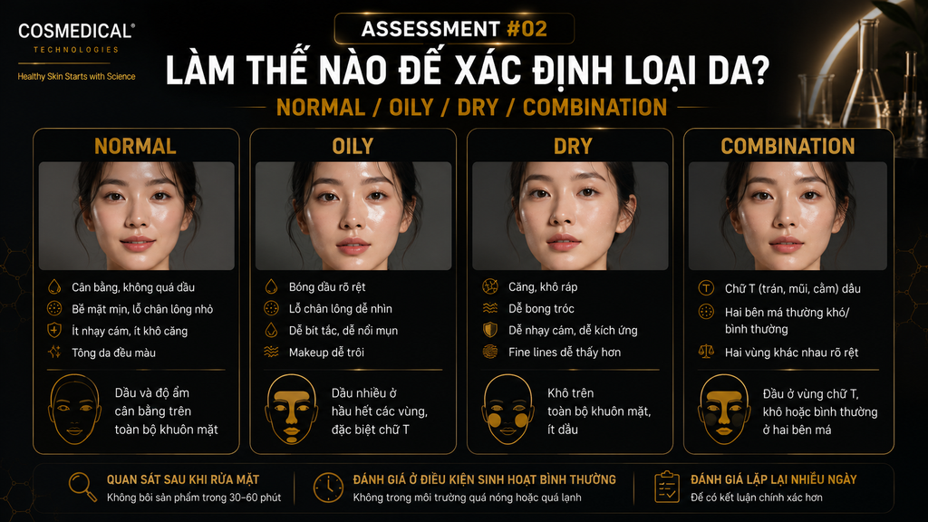 ASSESSMENT #02 — Làm thế nào để xác định loại da?