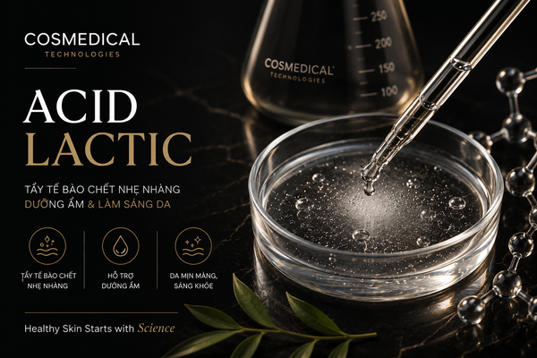 Lactic Acid là gì? Vì sao đây là AHA dịu nhẹ phù hợp với làn da nhạy cảm?