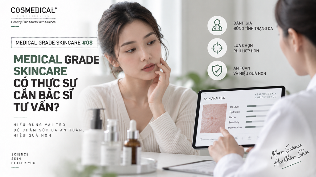 Medical Grade Skincare có thực sự cần bác sĩ tư vấn?