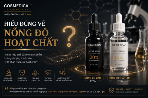 Hiểu đúng về nồng độ hoạt chất: Cao hơn chưa chắc đã tốt hơn
