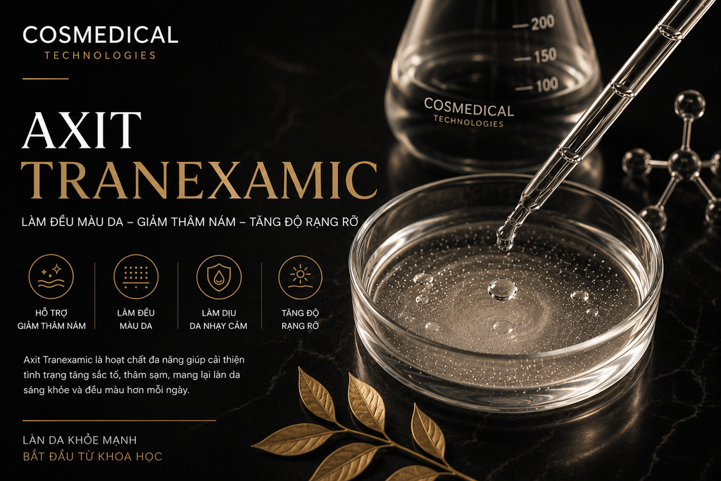 Tranexamic Acid là gì? Vì sao đây là hoạt chất nổi bật trong chăm sóc da nám và tăng sắc tố?