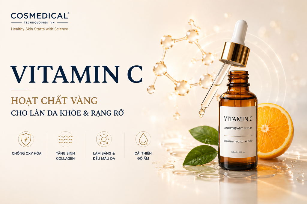 Vitamin C trong chăm sóc da: Vì sao đây là một trong những hoạt chất được nghiên cứu nhiều nhất?