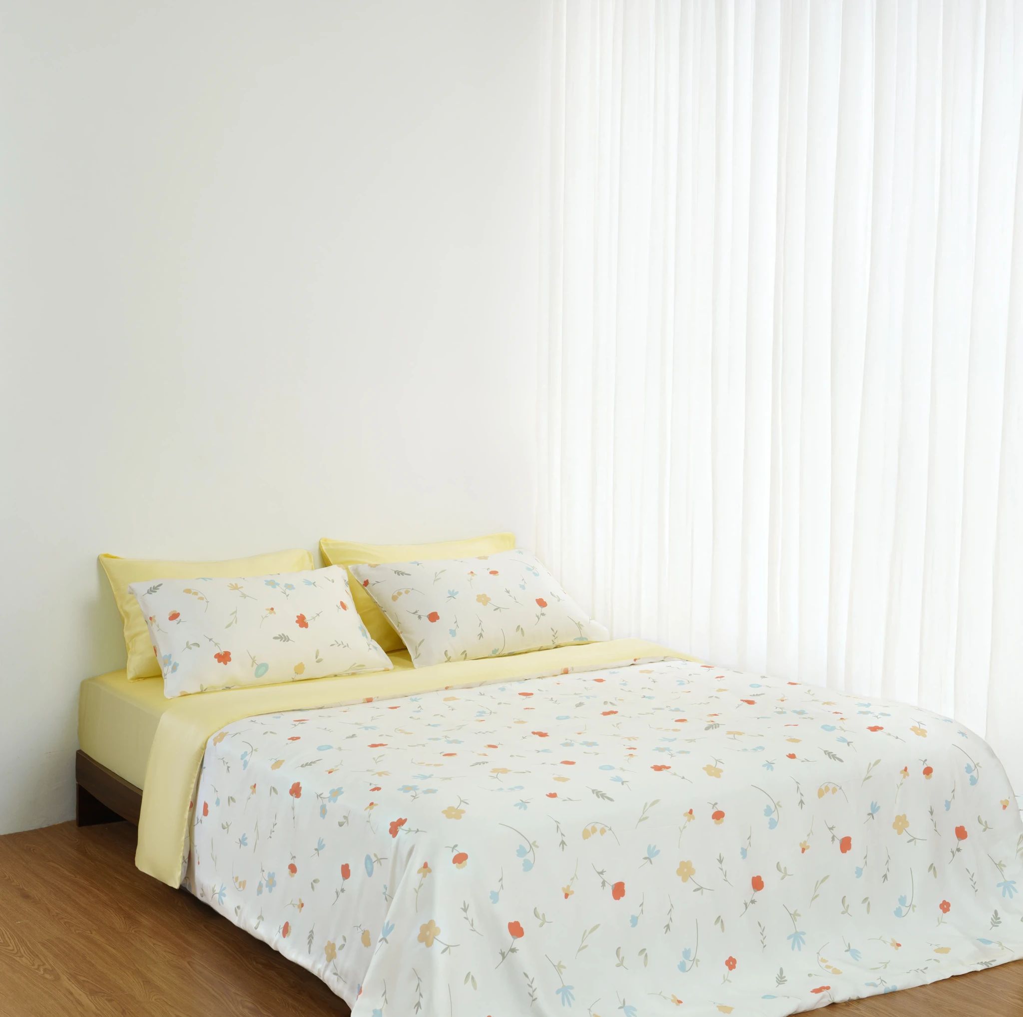 Bộ chăn ga gối Tencel 60s họa tiết
