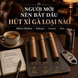 Người mới nên bắt đầu hút xì gà loại nào