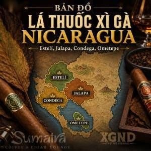 Bản đồ lá thuốc xì gà Nicaragua Estelí Jalapa khác nhau ra sao