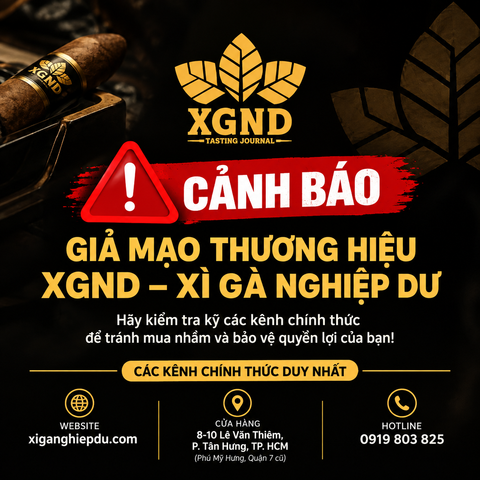 Cảnh báo giả mạo thương hiệu XGND – Xì Gà Nghiệp Dư