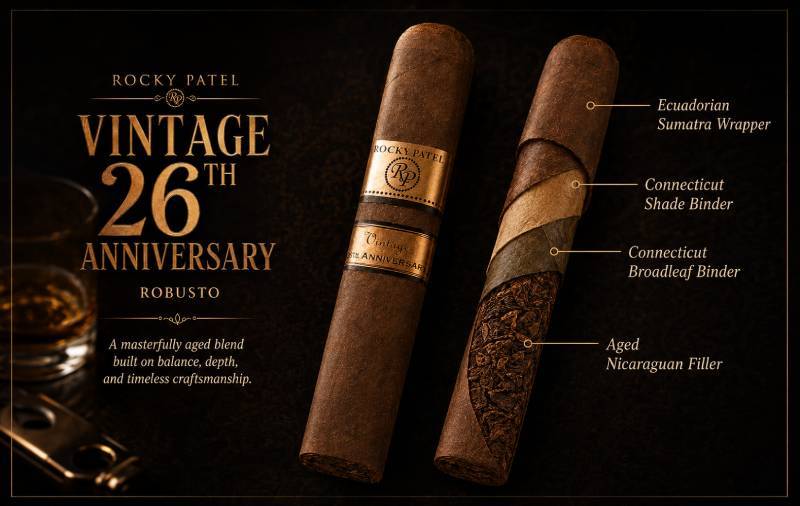 cigar Nicaragua, xì gà cao cấp, premium cigar, xì gà chính hãng, Vintage Series, Ecuador Sumatra, Connecticut Broadleaf