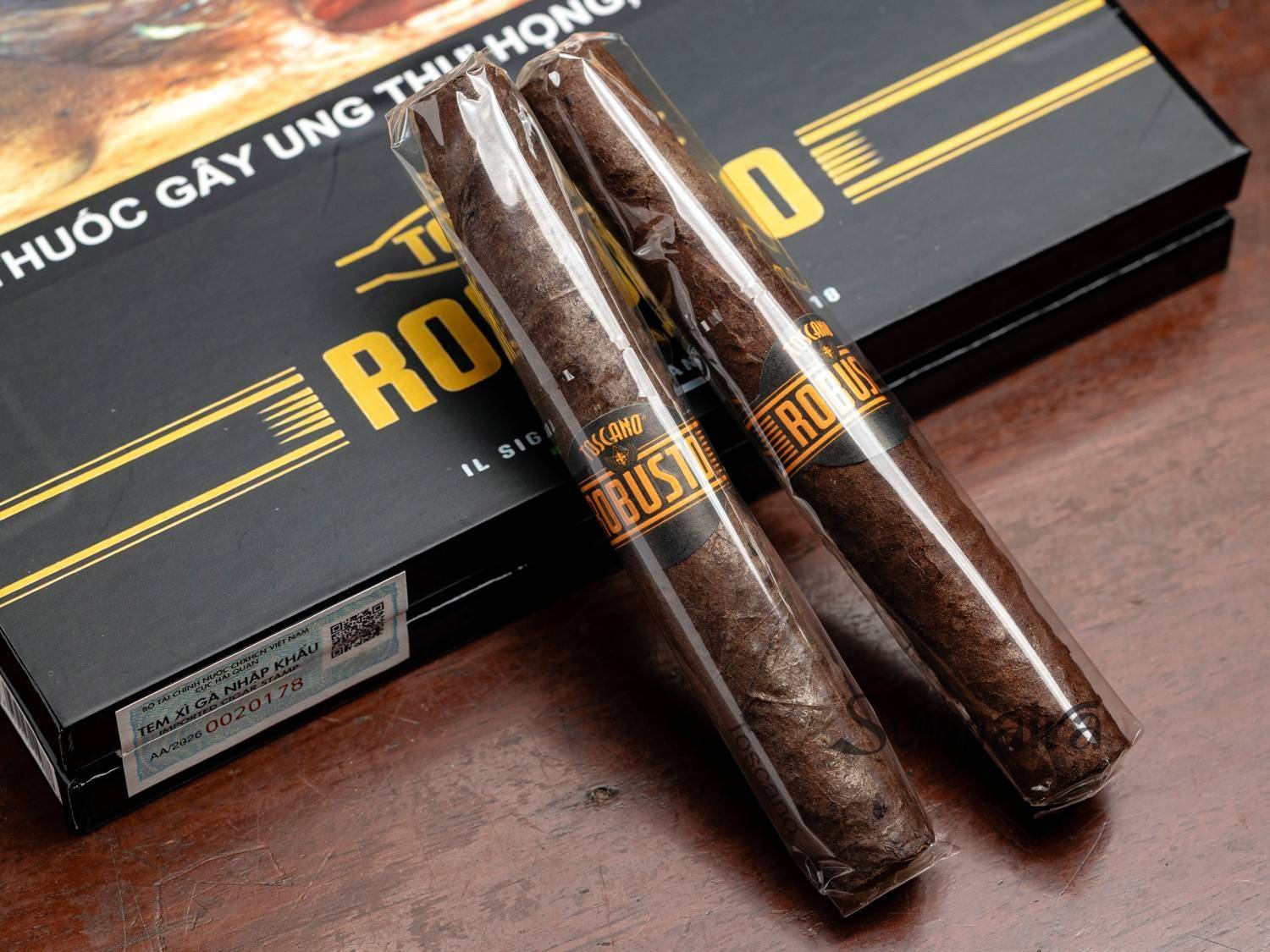 xì gà Toscano Toscanello Robusto, xì gà Ý chính hãng, xì gà Tos Bình Dương