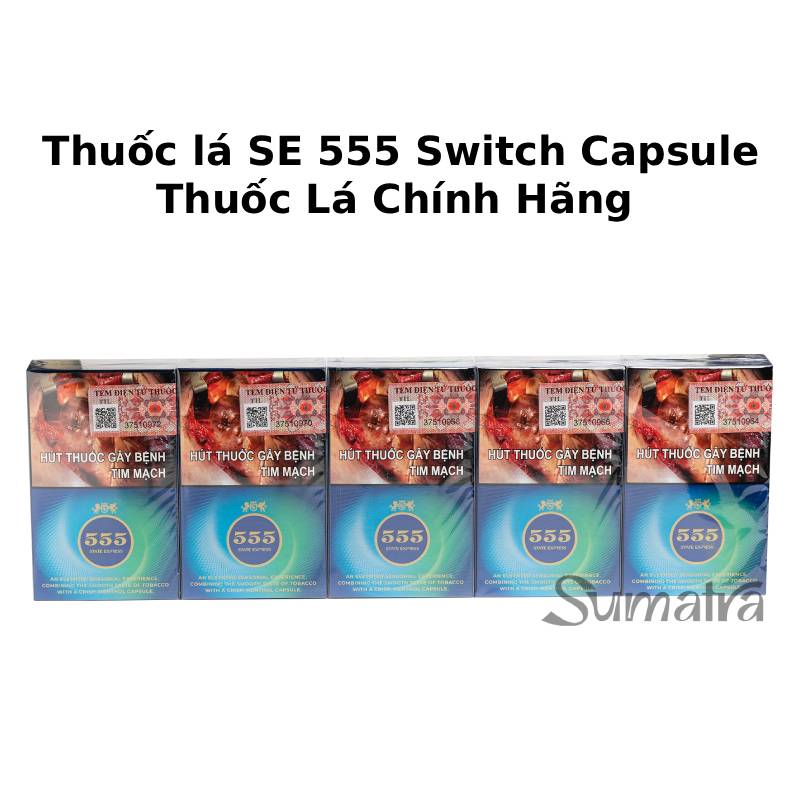 Thuốc Lá SE 555 Switch Capsule – 555 Bấm The Mát Chính Hãng