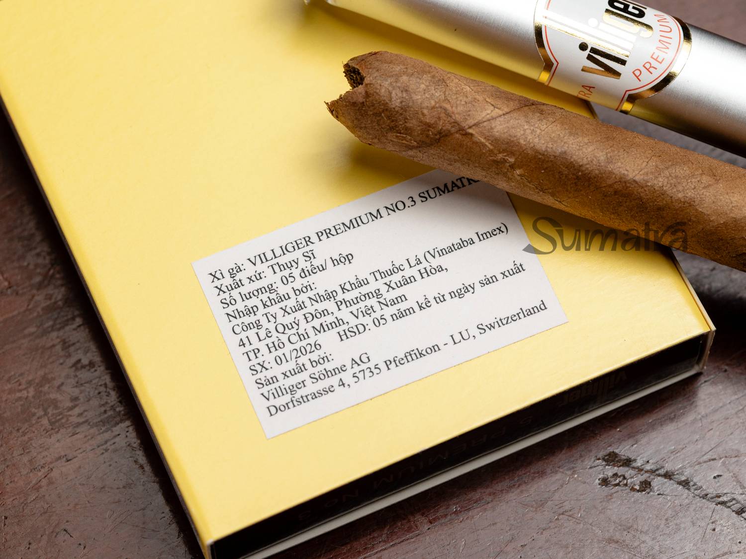 Cigar Villiger Premium No.3 Sumatra – Xì Gà Chính Hãng