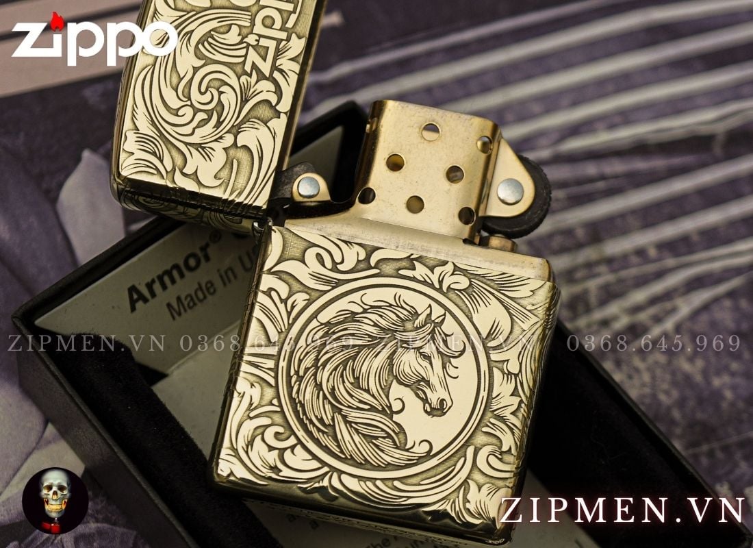 Zippo Armor Limited chủ đề 12 con giáp tuổi Ngựa