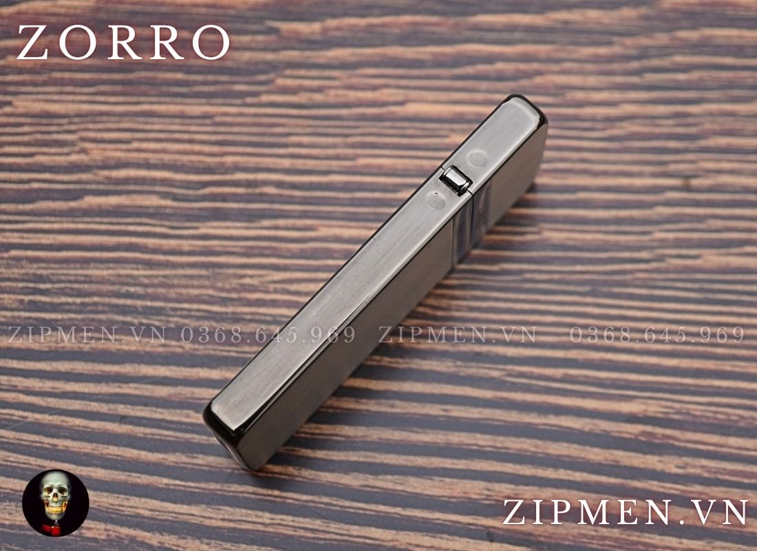 Bật lửa Zorro siêu mỏng viền đen
