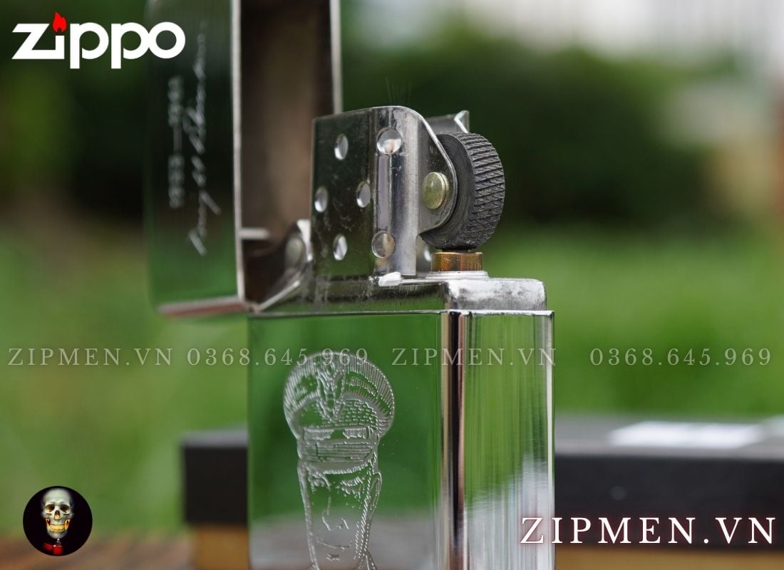 Hộp quẹt Zippo la mã 1989 chủ đề tổng thống Dwight D. Eisenhower
