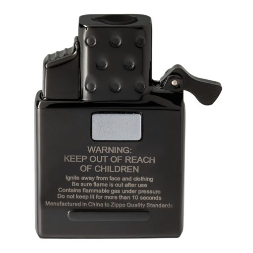 Ruột Zippo Gas Butane một tia lửa màu đen ebony