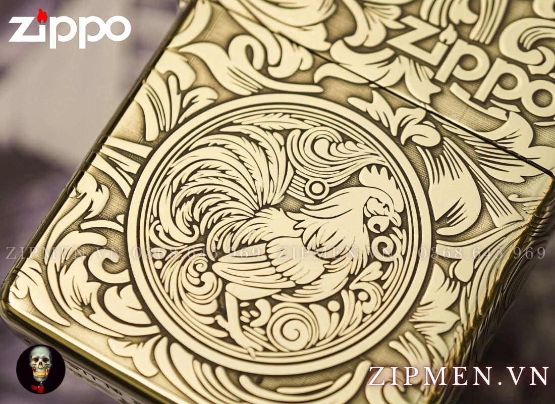 Bật lửa Zippo Armor Limited chủ đề 12 con giáp tuổi Dậu