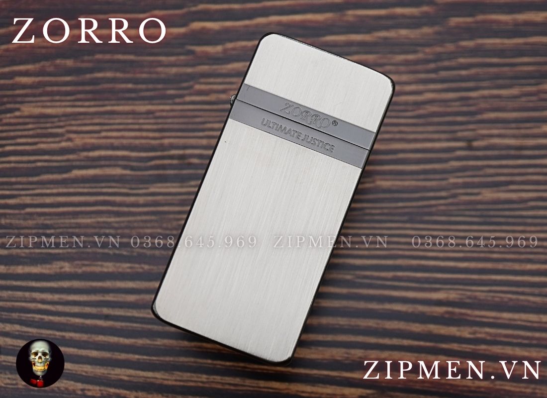 Bật lửa Zorro siêu mỏng viền đen