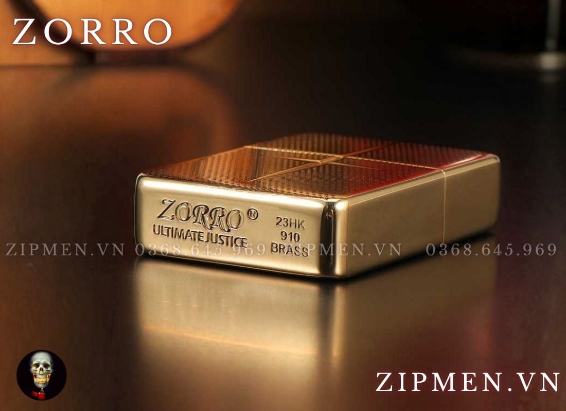 Bật lửa Zorro replica 1941 vỏ đồng ruột đồng