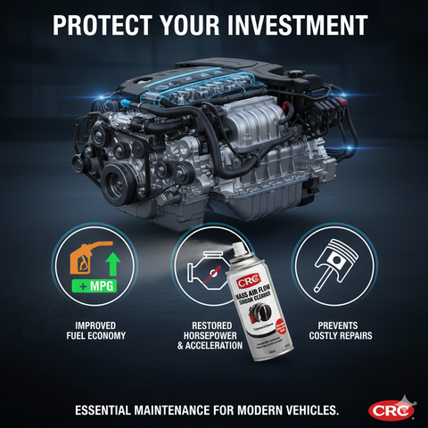 Giải Cứu Động Cơ Yếu, Tốn Xăng: Bí Quyết Vàng Từ CRC cho Cảm Biến MAF!