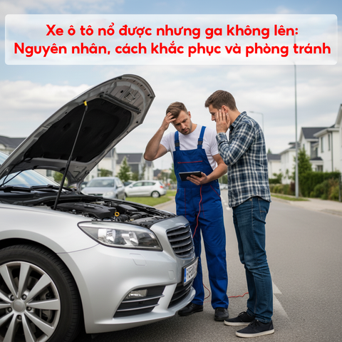 Xe ô tô nổ được nhưng ga không lên: Nguyên nhân, cách khắc phục và phòng tránh