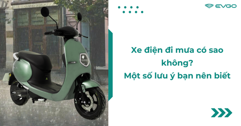 Xe điện đi mưa có sao không? Một số lưu ý bạn nên biết