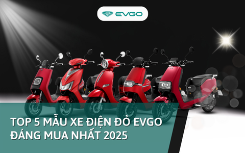 Top 5 mẫu xe điện đỏ EVGO đáng mua nhất 2025