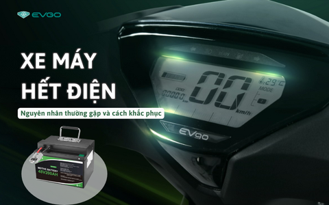 Xe máy hết điện: Nguyên nhân thường gặp và cách khắc phục hiệu quả