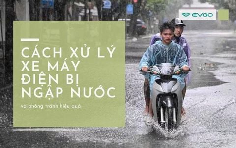 Cách xử lý xe máy điện bị ngập nước và phòng tránh hiệu quả