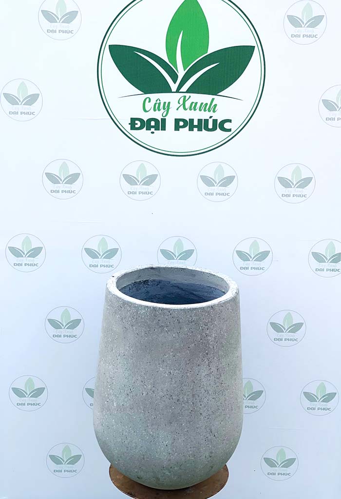 chậu xi măng đá mài hình giọt nước