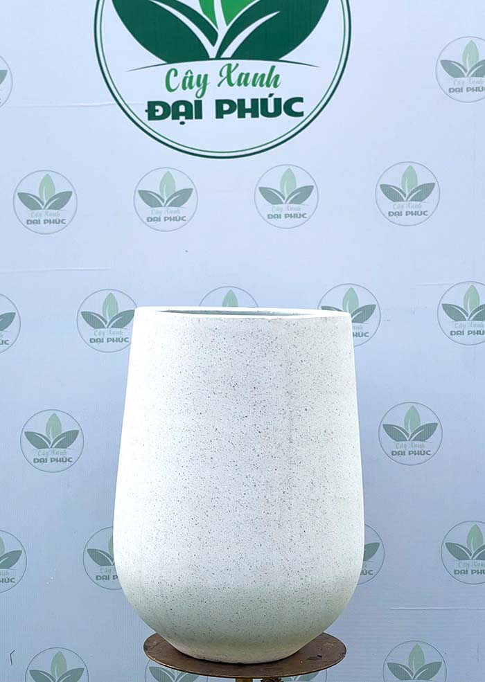 chậu xi măng đá mài hình giọt nước