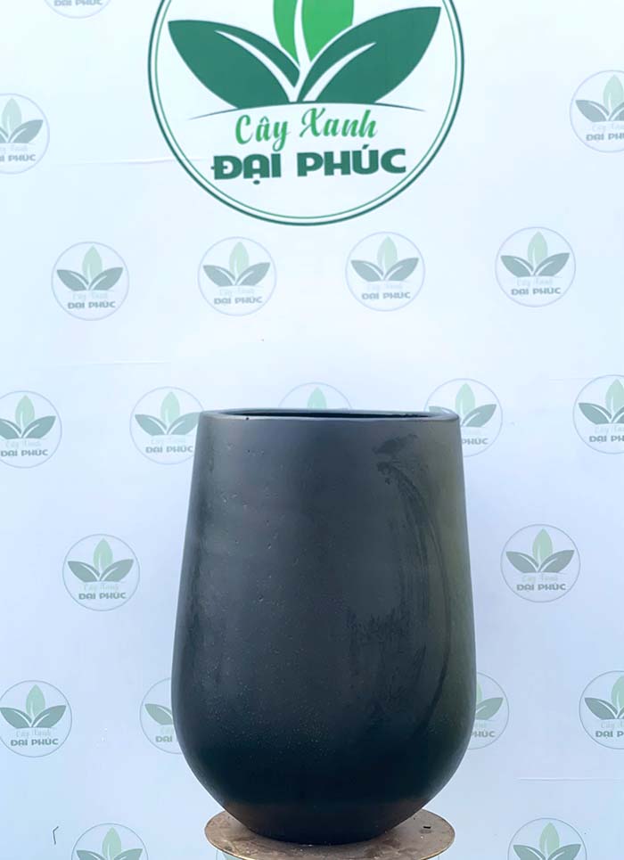 chậu xi măng đá mài hình giọt nước