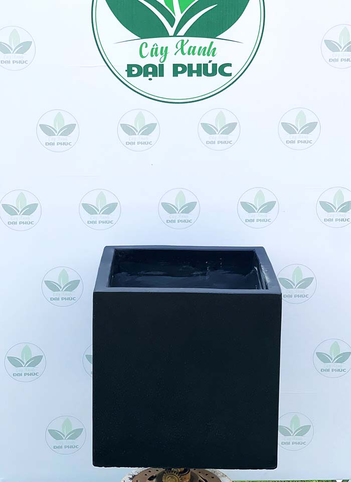 chậu xi măng đá mài vuông