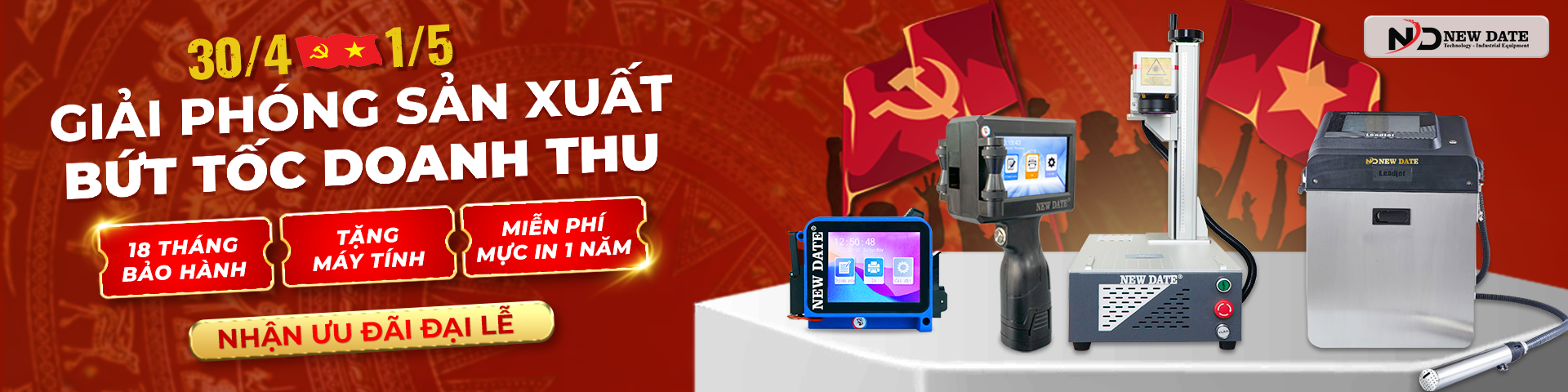 Máy In Date - Máy Phun Date Chính Hãng Tại New Date