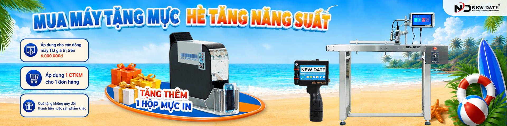Máy In Date - Máy Phun Date Chính Hãng Tại New Date
