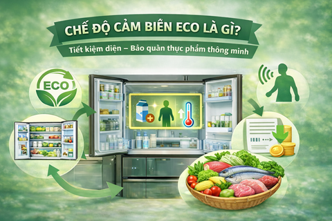 Cảm biến ECO là gì? Nguyên lý và cách hoạt động trên tủ lạnh Hitachi
