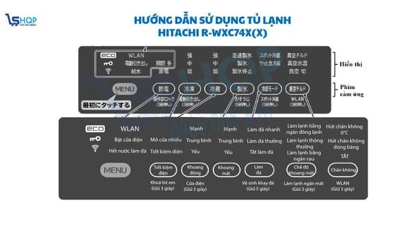 Hướng dẫn sử dụng  Tủ lạnh Hitachi R-WXC74X(X)