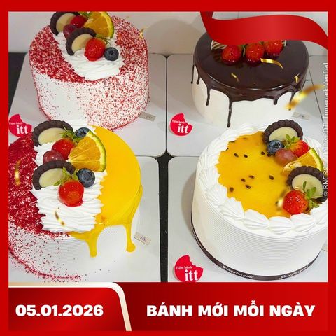 Bánh tươi mỗi ngày – Ít ngọt, dễ ăn – Lựa chọn an tâm cho cả gia đình