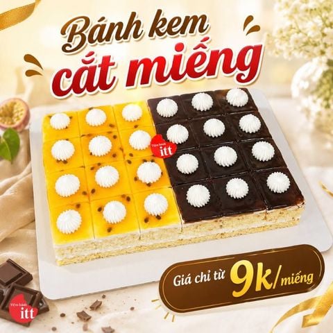 Bánh Sự Kiện Cắt Sẵn Từ 9K/Miếng – Giải Pháp Cho Tea Break, Sinh Nhật Công Ty Và Liên Hoan Lớp