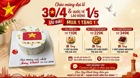Ưu đãi vẫn áp dụng trọn vẹn trong dịp 30/4 – 1/5 tại ITT 🎁