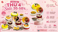 THỨ 4: TIỆM BÁNH ITT GIẢM GIÁ LÊN ĐẾN 50%