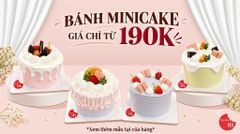 🍰 BÁNH MINICAKE CHỈ TỪ 190K – XINH XẮN, TRỌN VẸN VỊ NGON!