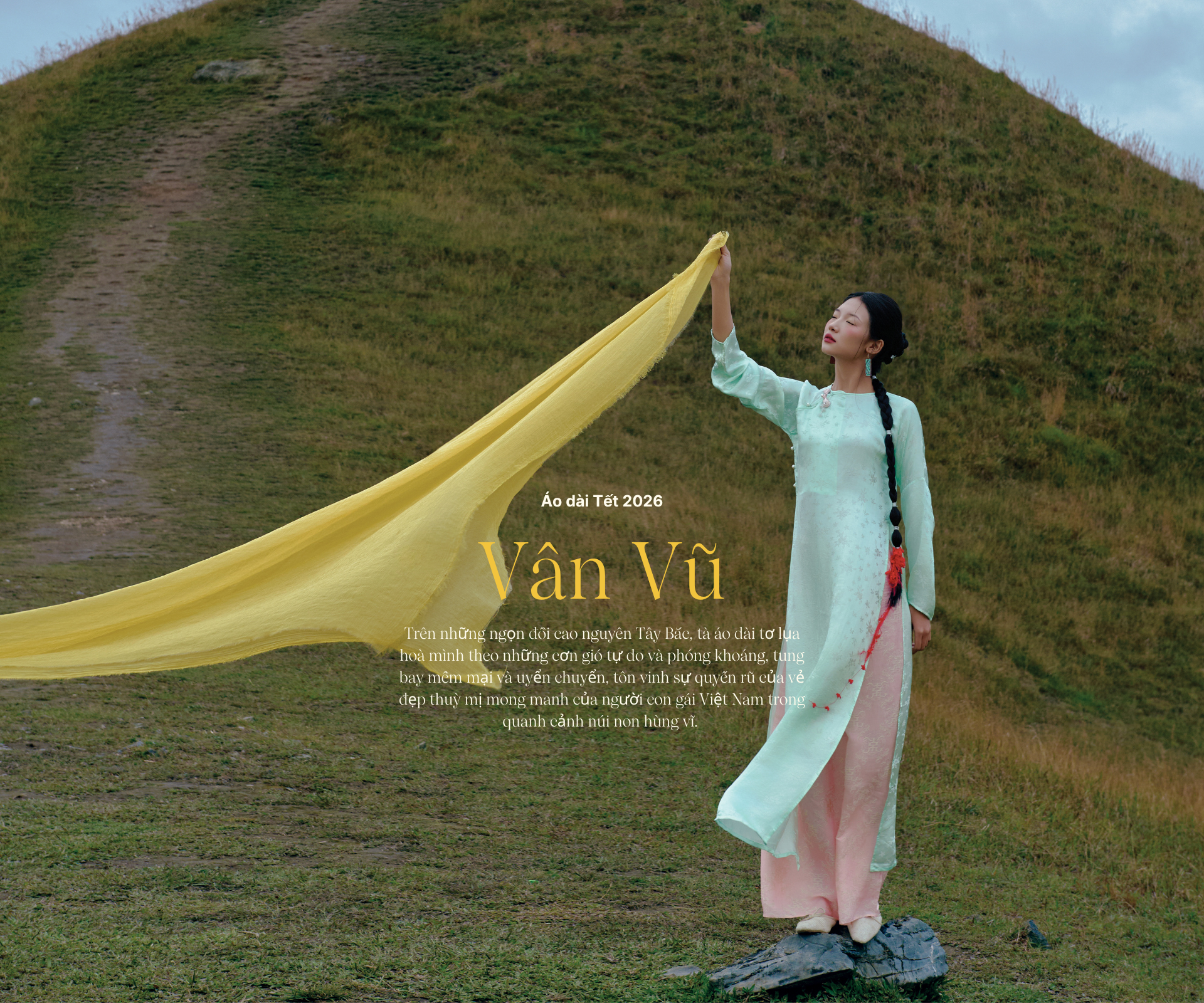 Áo dài Tết 2026: Vân Vũ