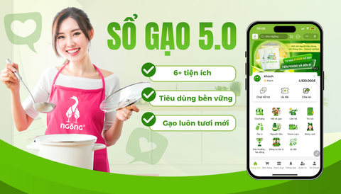 Mini App Ngỗng - Việt Nam ra mắt trên Zalo: Mua gạo sạch, mở Sổ Gạo 5.0 tiện lợi hơn bao giờ hết