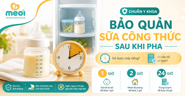Cách Bảo Quản Sữa Công Thức Sau Khi Pha Đúng Chuẩn Y Khoa