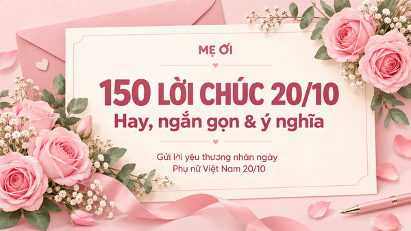 150+ lời chúc 20/10 hay và ý nghĩa dành tặng những người phụ nữ bạn yêu thương