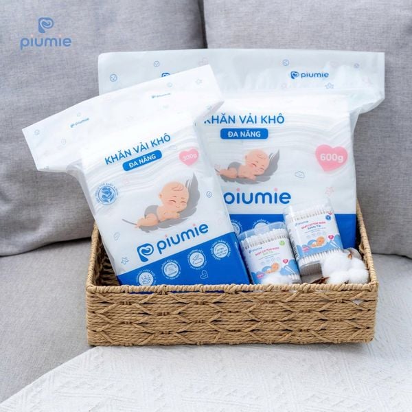 Khăn Khô Đa Năng Piumie Cho Bé