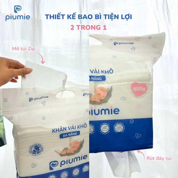 Bao Bì khăn Khô Đa Năng Piumie