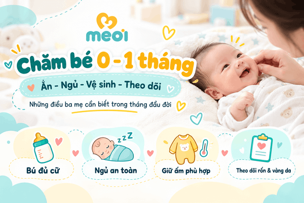 Chăm bé 0–1 tháng toàn diện