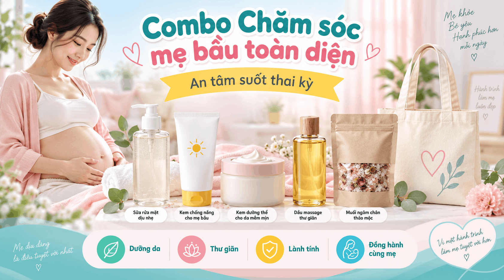 Combo Chăm sóc mẹ bầu toàn diện