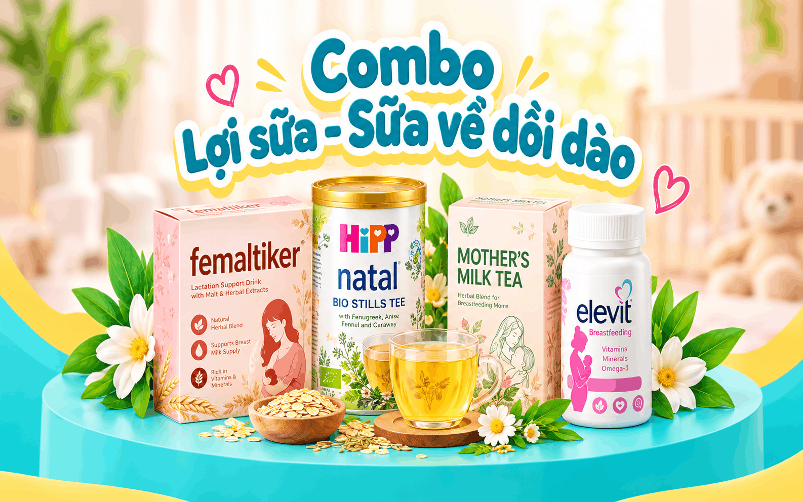 Combo Lợi sữa – Sữa về dồi dào